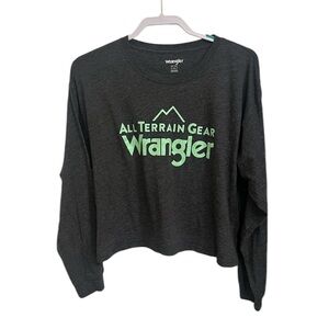 Wrangler long sleeve crop top.